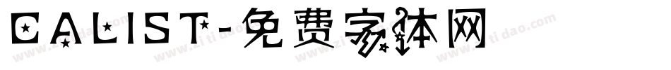 CALIST字体转换