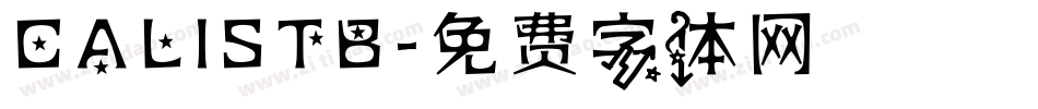 CALISTB字体转换