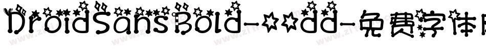 DroidSansBold-00dd字体转换