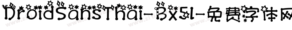 DroidSansThai-Bx5l字体转换