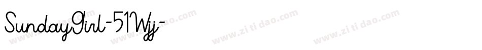SundayGirl-51Wjj字体转换