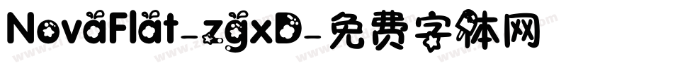 NovaFlat-zgxD字体转换