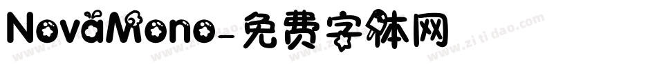 NovaMono字体转换