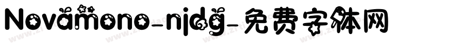 Novamono-njdg字体转换