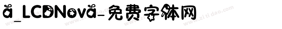 a_LCDNova字体转换