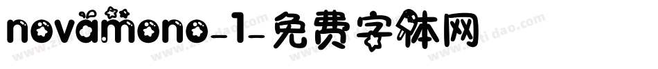 novamono-1字体转换