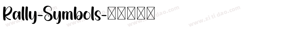 Rally-Symbols字体转换