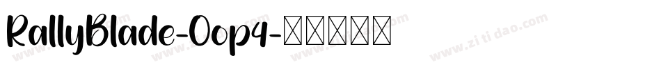 RallyBlade-Oop4字体转换