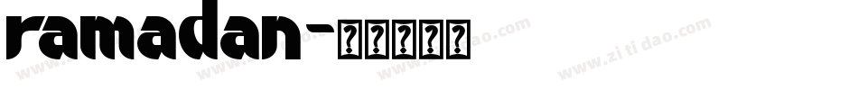 ramadan字体转换