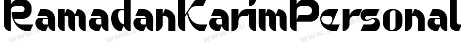 RamadanKarimPersonalUse-2O1p3字体转换