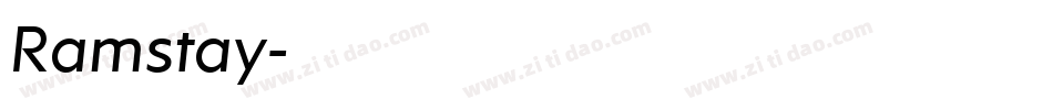 Ramstay字体转换