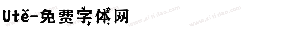 Ute字体转换