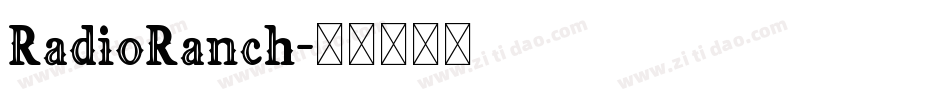 RadioRanch字体转换