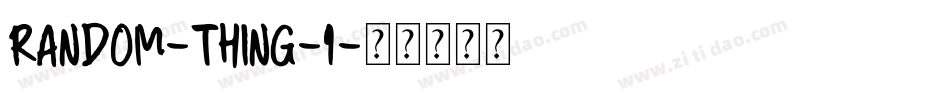 Random-Thing-1字体转换