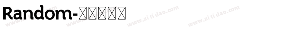 Random字体转换
