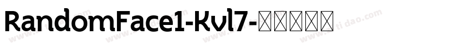 RandomFace1-Kvl7字体转换