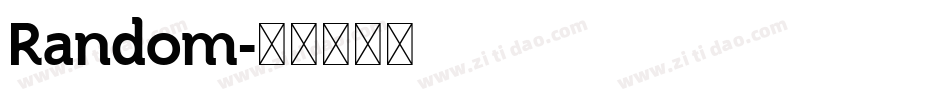 Random字体转换