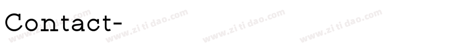 Contact字体转换