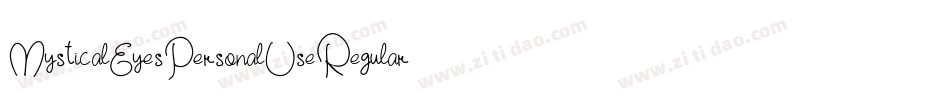 MysticalEyesPersonalUseRegular-YjLq字体转换