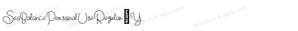 SeaBalancePersonalUseRegular-YzX7y字体转换