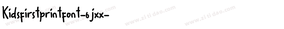 Kidsfirstprintfont-6jxx字体转换