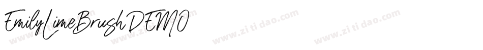 EmilyLimeBrushDEMO字体转换