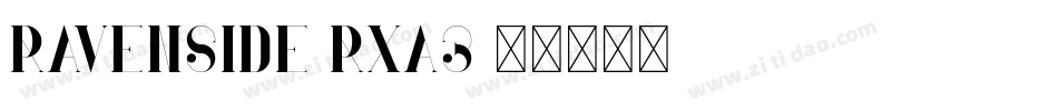 Ravenside-Rxa3字体转换