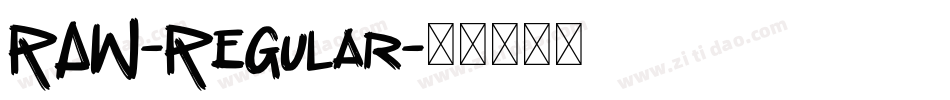 RAW-Regular字体转换