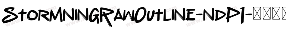 StormningRawOutline-ndP1字体转换