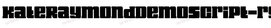 KateRaymondDemoScript-rg3e7字体转换