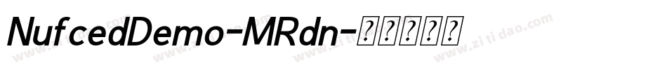 NufcedDemo-MRdn字体转换