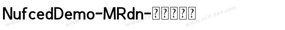 NufcedDemo-MRdn字体转换