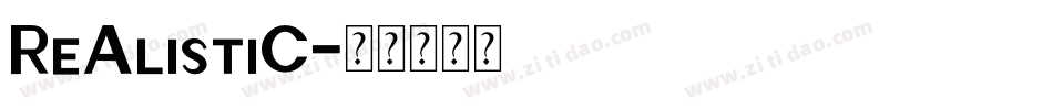 ReAlistiC字体转换