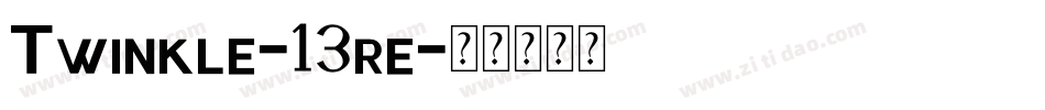 Twinkle-13re字体转换