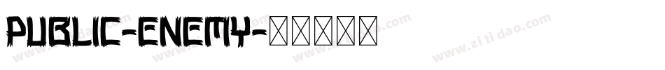 Public-Enemy字体转换