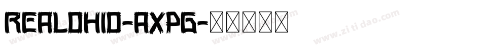 RealOhio-aXpg字体转换