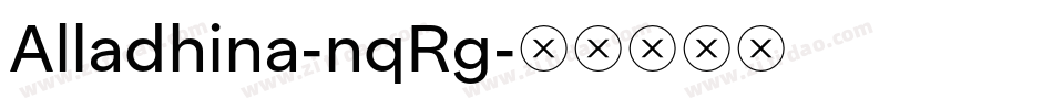 Alladhina-nqRg字体转换