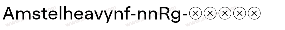 Amstelheavynf-nnRg字体转换