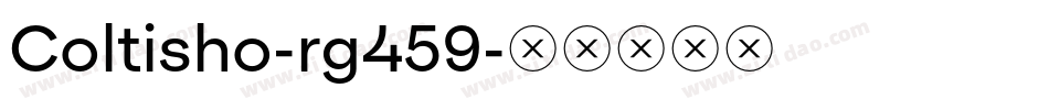 Coltisho-rg459字体转换