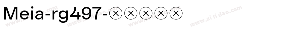 Meia-rg497字体转换