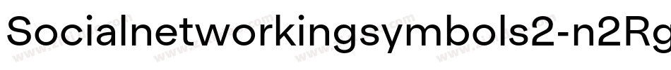 Socialnetworkingsymbols2-n2Rg字体转换