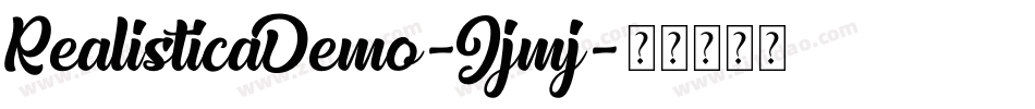 RealisticaDemo-Jjmj字体转换