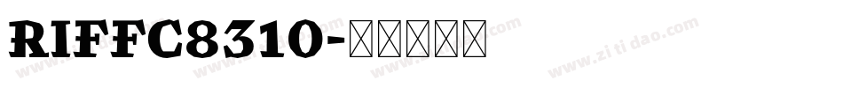RIFFC8310字体转换