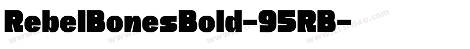 RebelBonesBold-95RB字体转换
