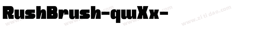 RushBrush-qwXx字体转换