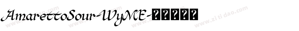 AmarettoSour-WyME字体转换