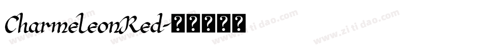 CharmeleonRed字体转换