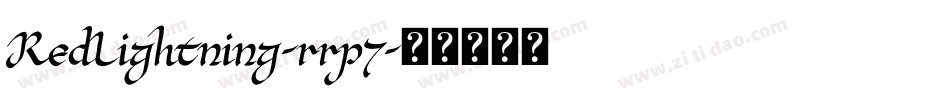 RedLightning-rrp7字体转换