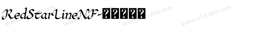 RedStarLineNF字体转换