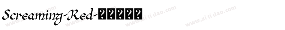 Screaming-Red字体转换